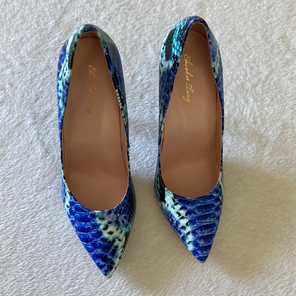 Blue Elizabeth Lang Heels